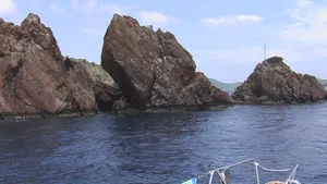 The Indians, a set of towering rock formations.