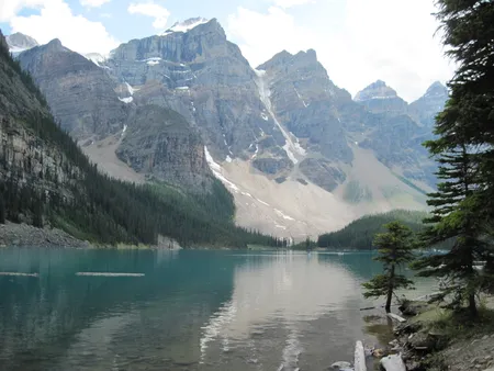 View of Moraine Lake in Banff National Park.